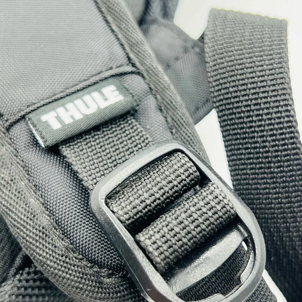 Thule Black Men's Backpack with White Logo